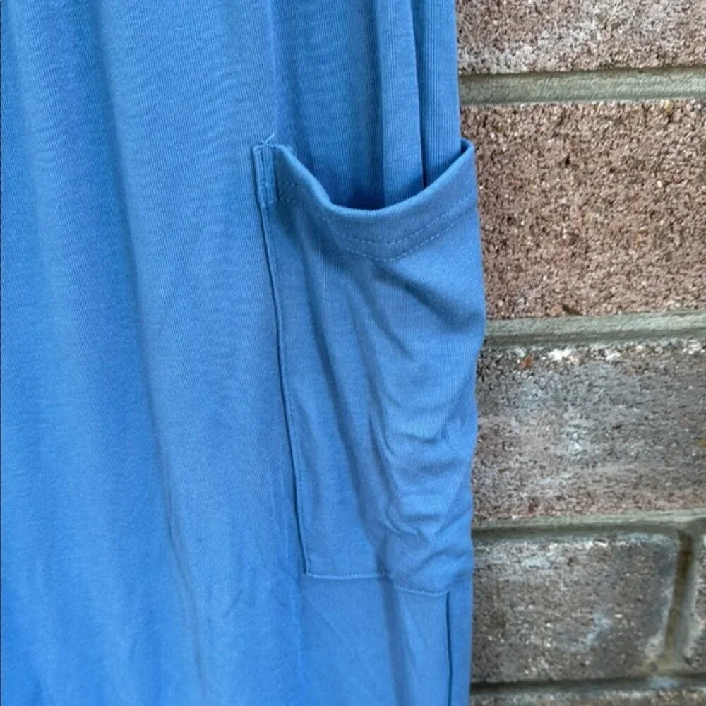 PrettyGarde Blue No-Sleeve Pajama Set for Cozy Sleep or lounge wear - Picture 5 of 9